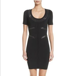 ALEXANDER WANG bodycon embellished mini dress XS